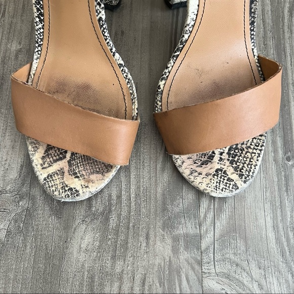 ZARA Colorblock Python Strap Heel Sandal - Picture 3 of 5